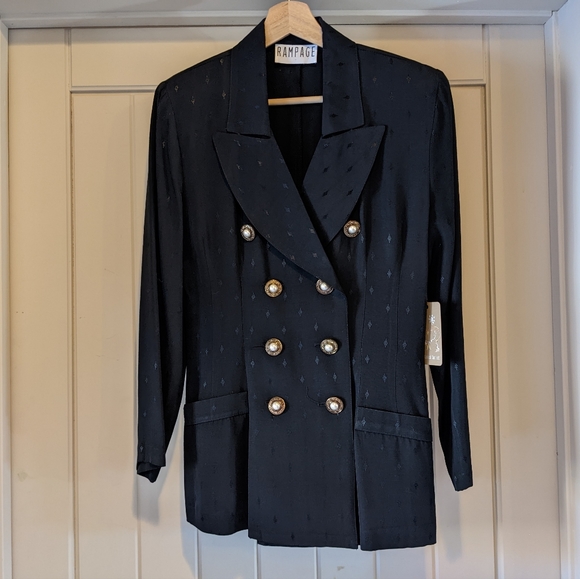 VINTAGE 90s blazer excellent double breasted - Picture 3 of 6